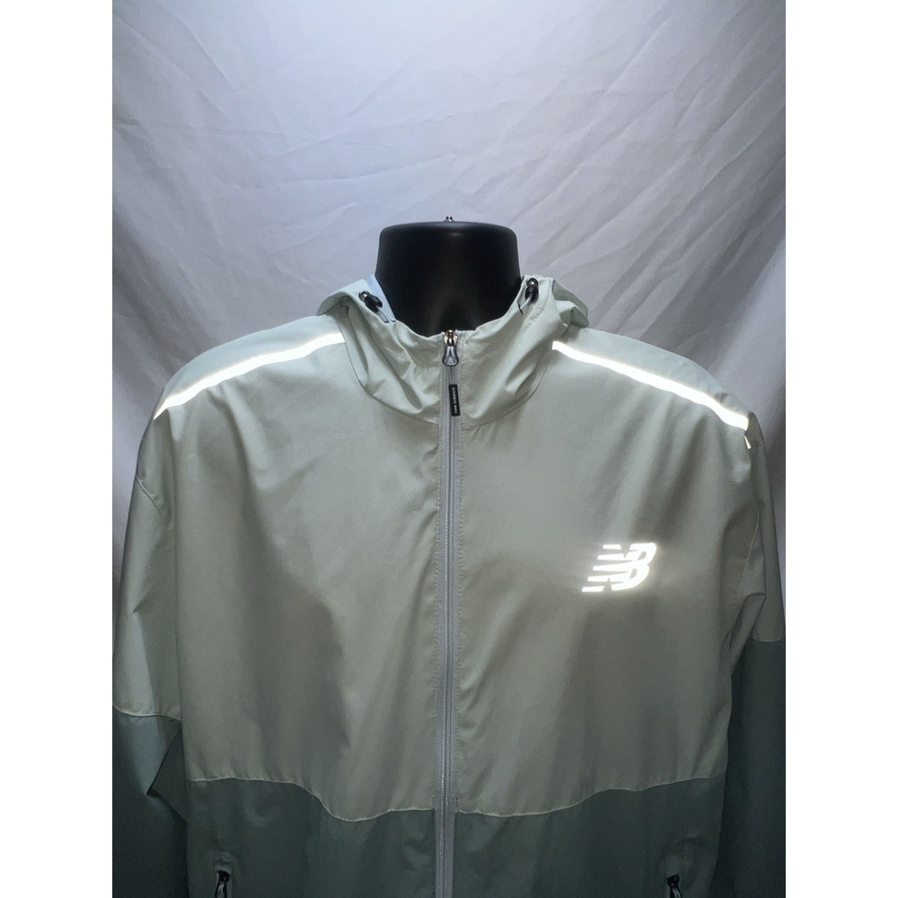 New Balance Full Zip Seafoam Green Mist Activewear Jacket Women's Size large - Picture 8 of 16